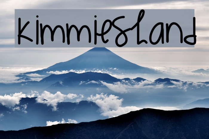 KimmiesHand Font examples