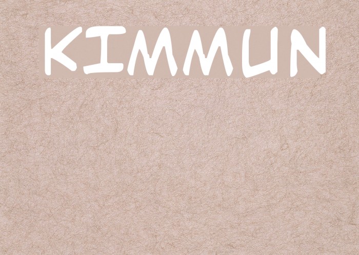 Kimmun Font examples
