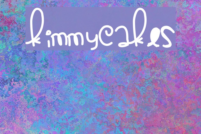KimmyCakes Font examples