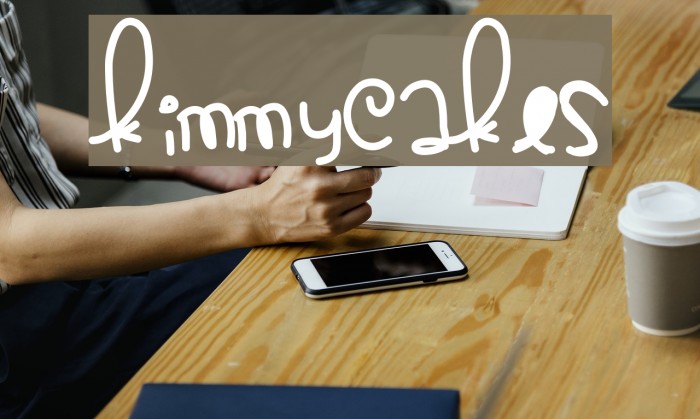 KimmyCakes Font examples
