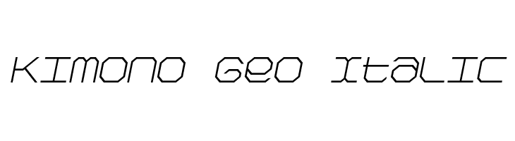 Kimono Geo Italic  baixar fontes gratis