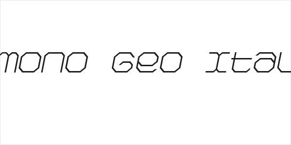 Kimono Geo Italic Logo