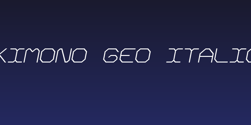 Kimono Geo Italic Social Header