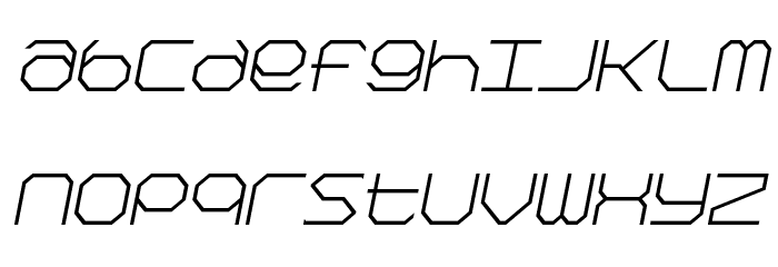 Kimono Geo Italic フォント 小文字