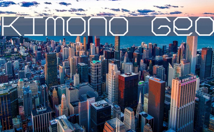 Kimono Geo Font examples
