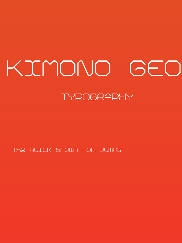 Kimono Geo Poster