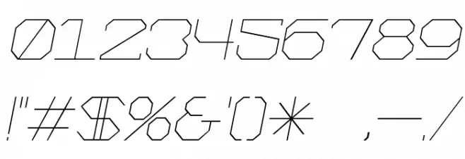 Kimono Italic Font OTHER CHARS