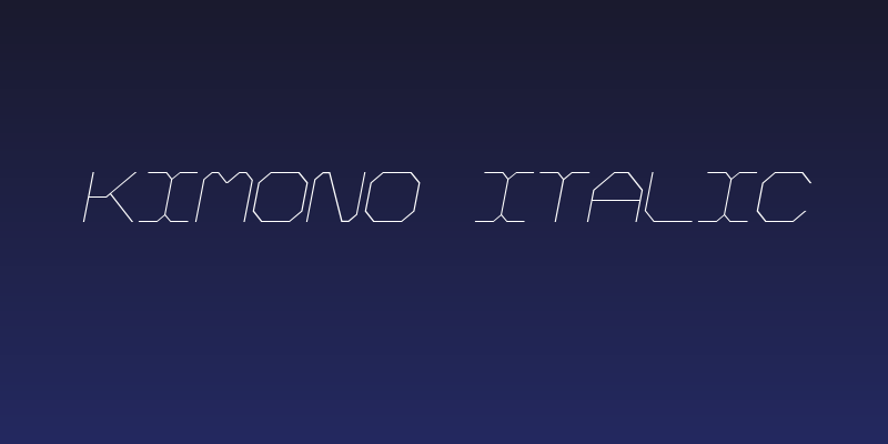Kimono Italic Social Header