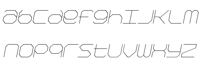 Kimono Italic Font LOWERCASE