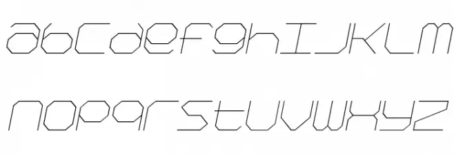 Kimono Italic Caratteri MINUSCOLO
