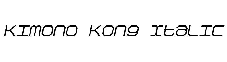 Kimono Kong Italic  baixar fontes gratis