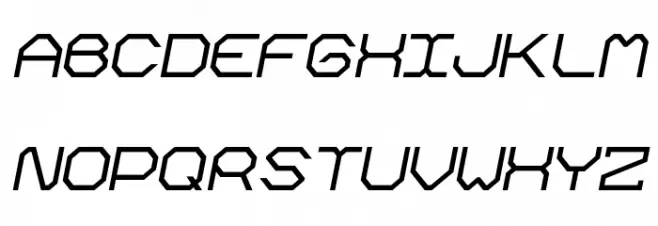 Kimono Kong Italic Fonte MAIÚSCULAS