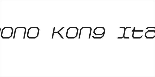 Kimono Kong Italic Logo