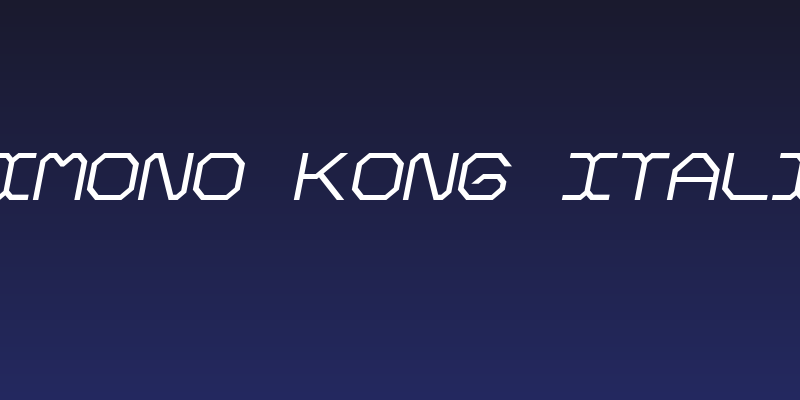 Kimono Kong Italic Social Header