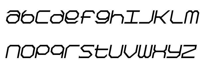 Kimono Kong Italic Font LOWERCASE