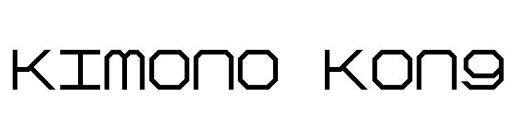 Kimono Kong  les polices de caractères gratuit tlcharger
