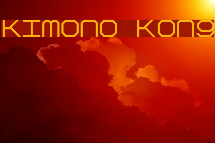 Kimono Kong Font examples