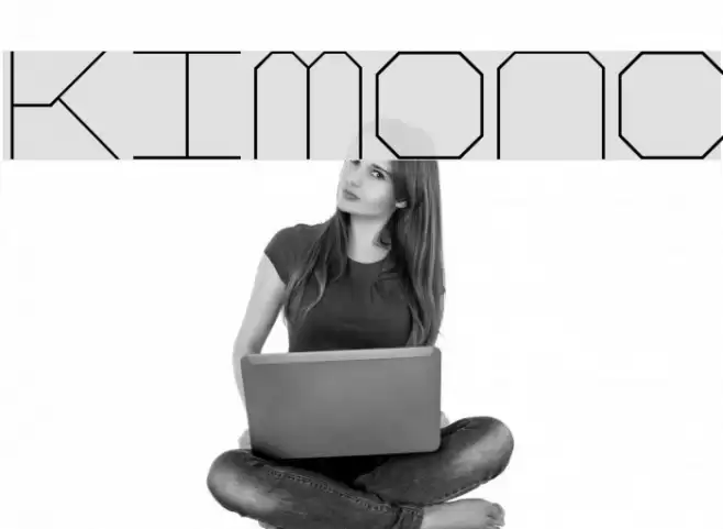 Kimono Font examples