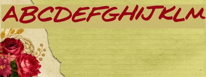 Kims Handwriting Font examples