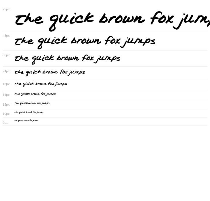 Kims Handwriting Waterfall