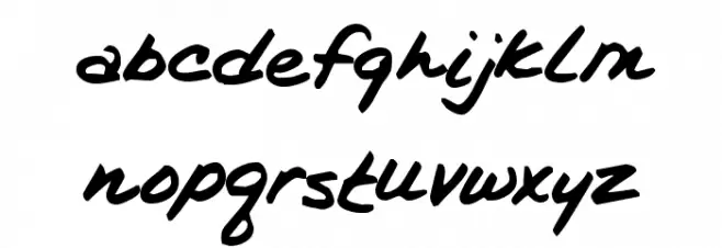 Kims Handwriting Font LOWERCASE