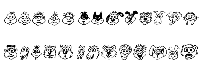Kims Toons Font LOWERCASE