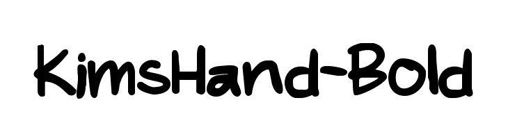 KimsHand-Bold  Frei Schriftart Herunterladen