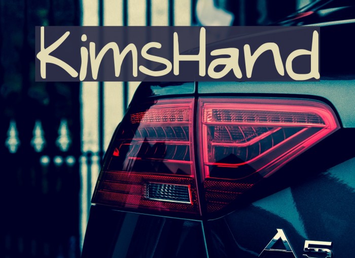 KimsHand Font examples