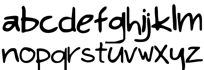 KimsHand Font LOWERCASE