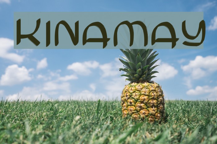 Kinamay Font examples