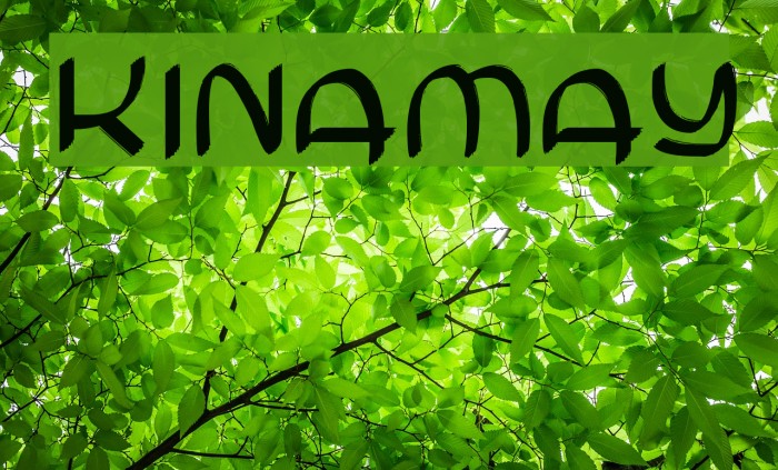Kinamay Font examples