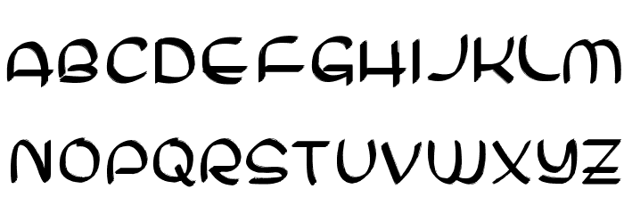 Kinamay Font LOWERCASE