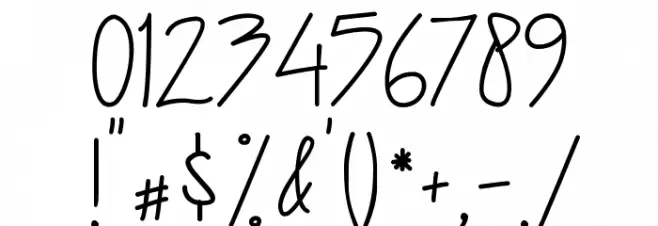 Kinan Font OTHER CHARS