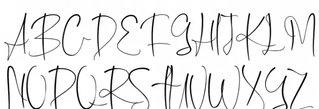Kinasih Demo Schriftart Groß