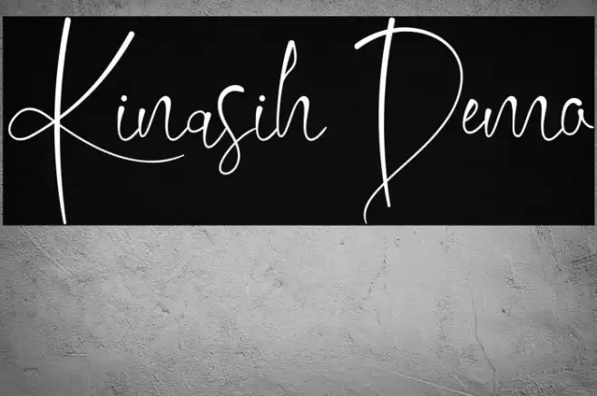 Kinasih Demo Font examples