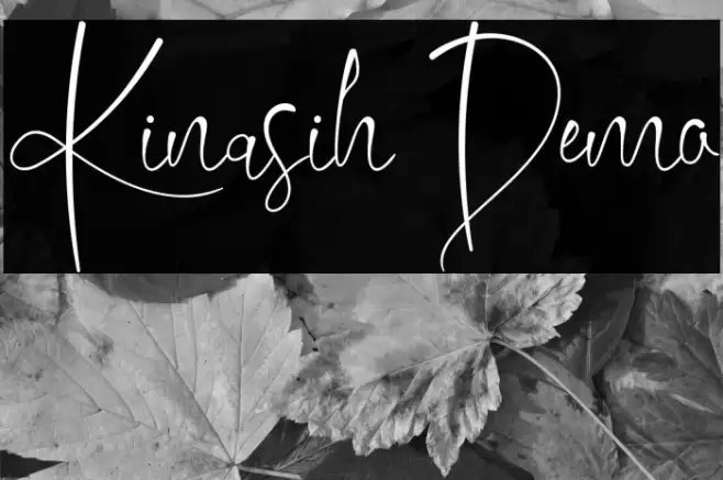 Kinasih Demo Font examples
