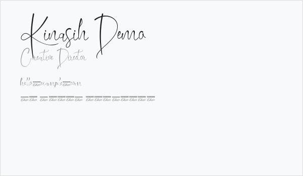 Kinasih Demo Business Card