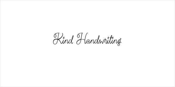 Kind Handwriting Logo