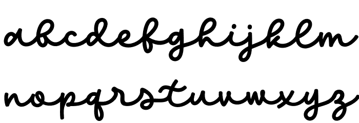 Kind Heart Font LOWERCASE