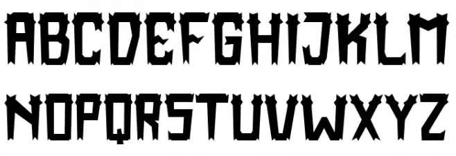 Kind Monster Schriftart Groß