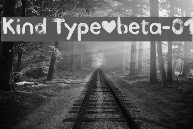 Kind Type_beta-01 Font examples
