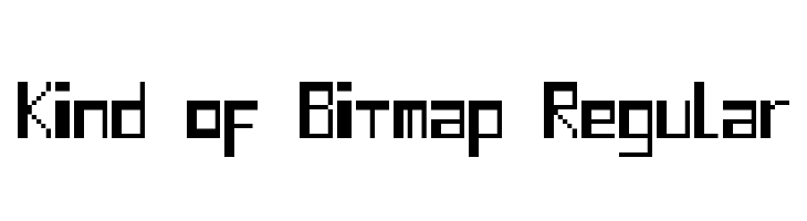 Kind of Bitmap Regular Font