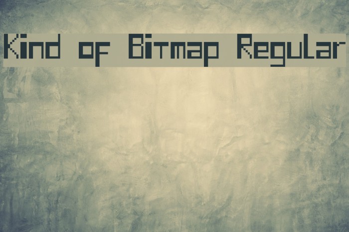 Kind of Bitmap Regular Font examples