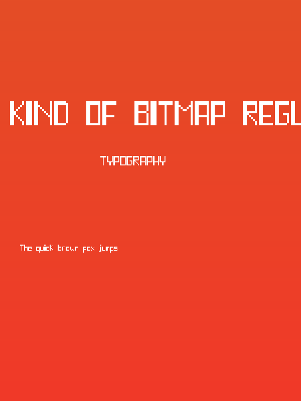 Kind of Bitmap Regular Poster