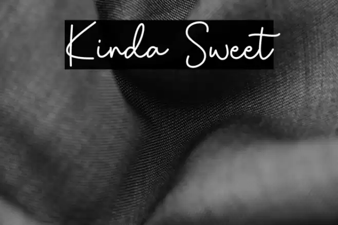 Kinda Sweet Font examples
