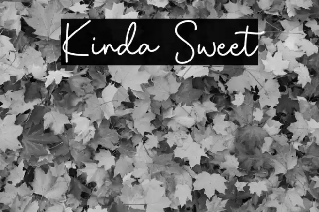 Kinda Sweet Font examples