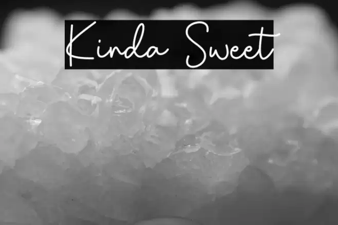 Kinda Sweet Font examples