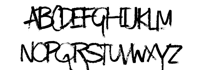 KindaMessy-Regular Font LOWERCASE