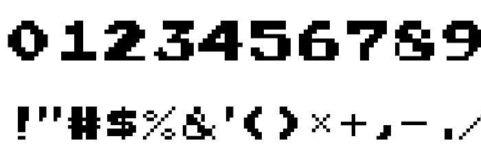KindaPix Font OTHER CHARS