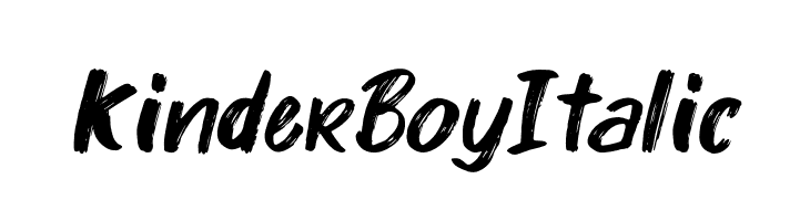 Kinder Boy Italic  Frei Schriftart Herunterladen